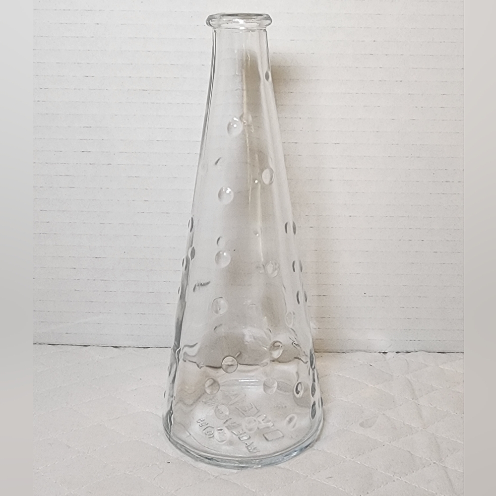 IKEA Emma Dafnas Design Clear Glass Hobnail Flower Vase Made in Poland 16795
